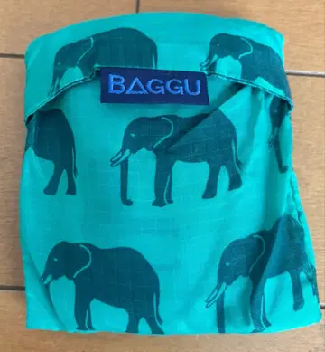 BAGGU 코끼리 엘리펀트 구 로고 그린