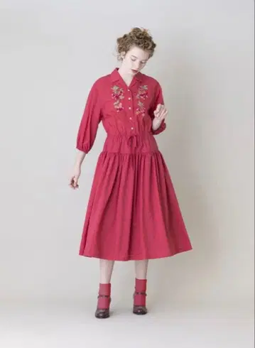 제인 마플 윈터 체리 원피스