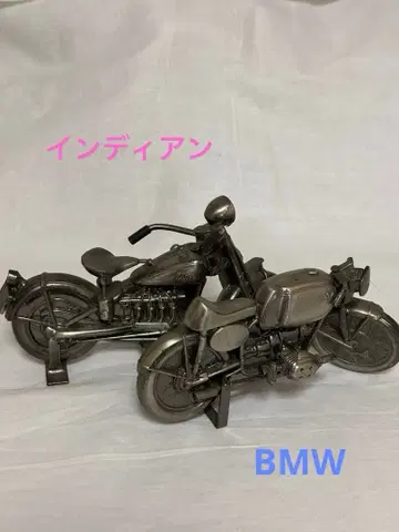 메탈제 클래식 바이크 미니어처 2대