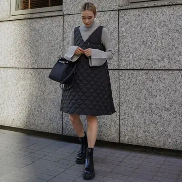 Ellie 플레어 슬리브 터틀 니트 GRY 그레이 완판 새상품