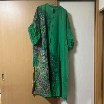 YOKANG 롱 원피스 L 사이즈 그린