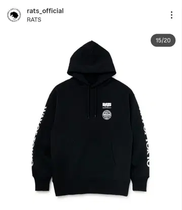 RATS x TOKYO INDIANS HOODIE size M