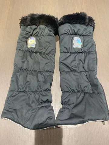 archivio 블랙 퀼팅 여성용 레그 워머 블랙