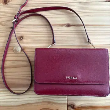 FURLA 버건디 숄더백