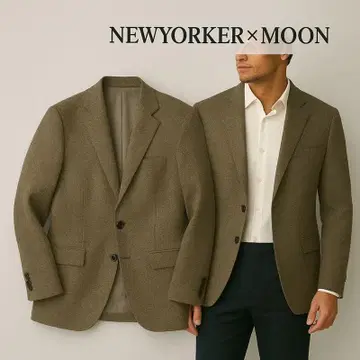 영국 MOON사 x 뉴요커 트위드 테일러드 자켓 L 새상품급