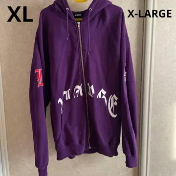 X-LARGE XL LL 후드티 남성용 보라색 퍼플 엑스라지