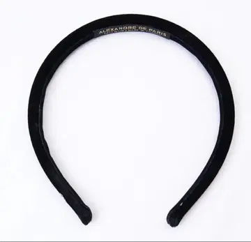 ALEXANDRE DE PARIS 머리띠 벨로아, 블랙