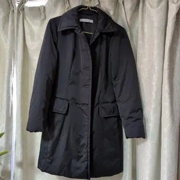 MaxMarra 맥스마라 블랙 단열 롱 코트