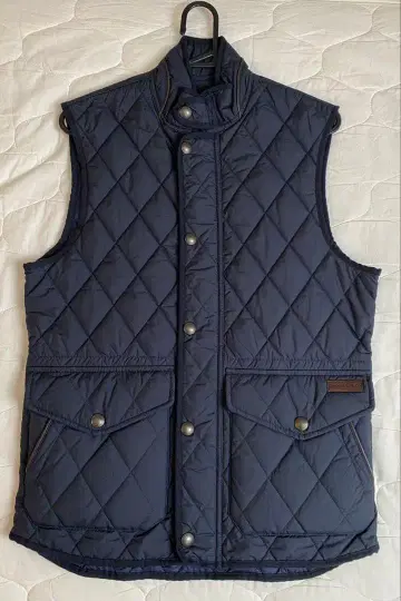 POLO 네이비 퀼팅 베스트