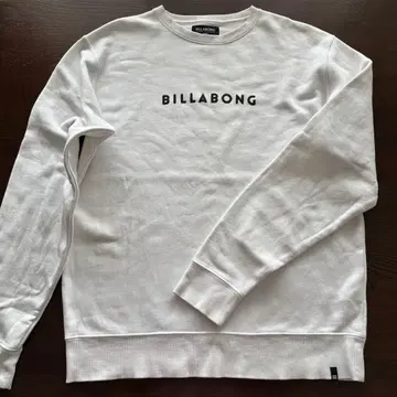 BILLABONG 빌라봉 화이트 크루넥 트레이닝복