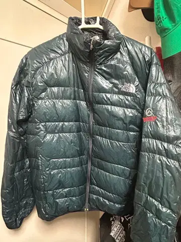 The North Face 다운 자켓 다크 그린