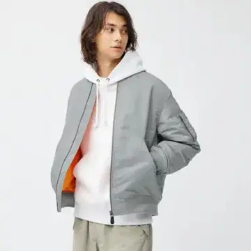 GU 그레이 MA-1 자켓 XL 사이즈