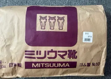 미츠우마 신발 고무 장화 27cm 블랙