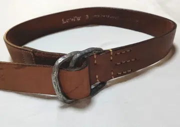 Levi's 가죽 더블 링 벨트 브라운 천연 가죽 빈티지 브라운