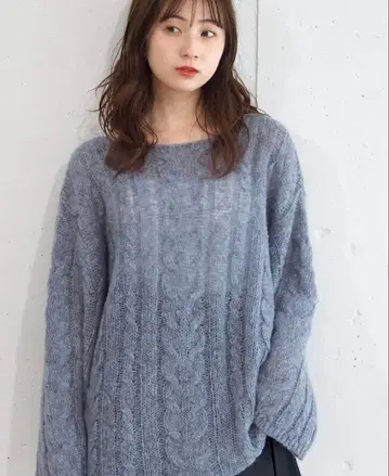 시어 케이블 BIG 니트