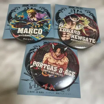 원피스 정상전쟁 죠로 캔뱃지 에이스 마르코 흰 수염