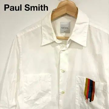 [레어] Paul Smith 긴팔 셔츠 화이트 흰색 멀티 폴스미스