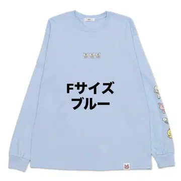 미니모짱xWEGO 콜라보 긴팔티 블루