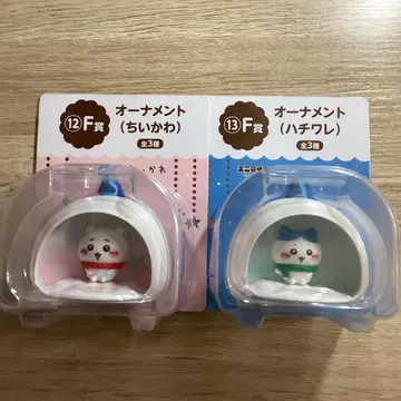 미개봉 새상품 치이카와 (먼작귀) 하치와레 에니마이 복권 F상 오너먼트