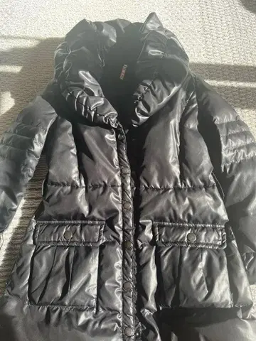 다운 코트 블랙 다운 90%