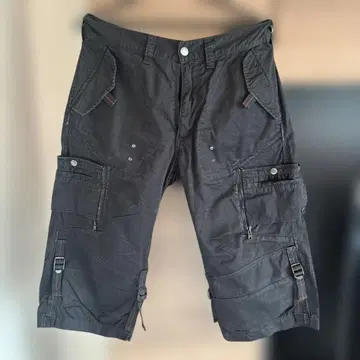 P.D.W. 블랙 카고 팬츠 L 사이즈