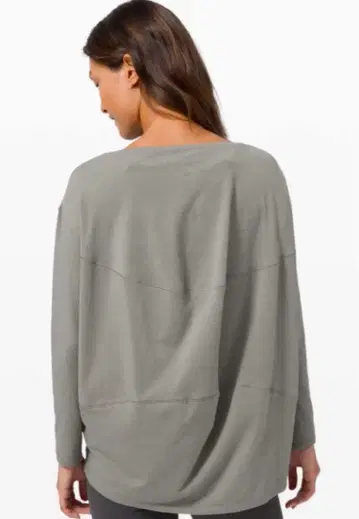 Lululemon 긴팔 T셔츠 4 올리브 그린 백인액션