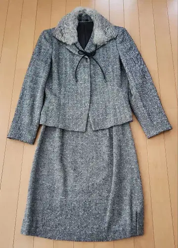 ROPE 마드모아젤 트위드 셋업 스커트