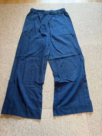 투모로우랜드 MACPHEE 데님 와이드 팬츠