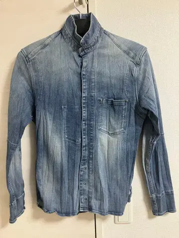 5351 빈티지 가공 데님 셔츠 사이즈 2 (M)