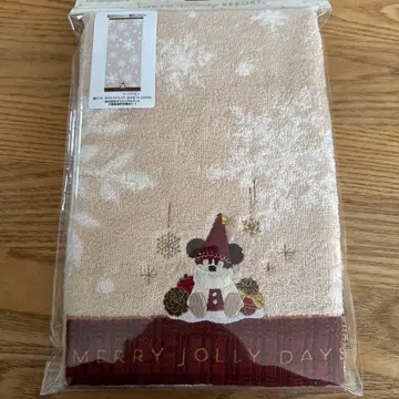 디즈니 미키 눈꽃 타월 약 80 x 34cm