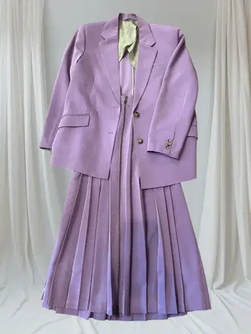 &ellecy 퍼플 보라색 수트 셋업