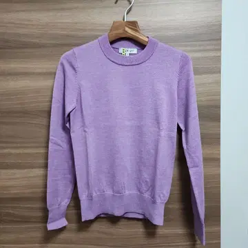 INDIVI 퍼플 니트 스웨터 38