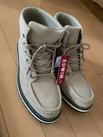 남성용 EDWIN 에드윈 베이지 부츠 25.5cm