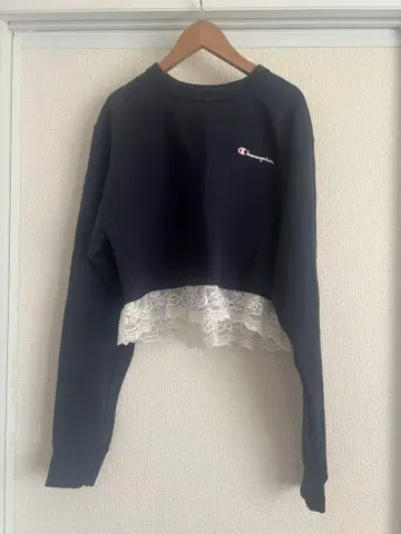 Champion 크롭 맨투맨 리메이크 구제 의류