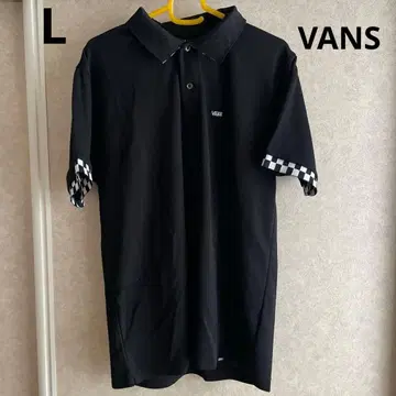 L 사이즈 VANS 피케 셔츠 남성용 블랙