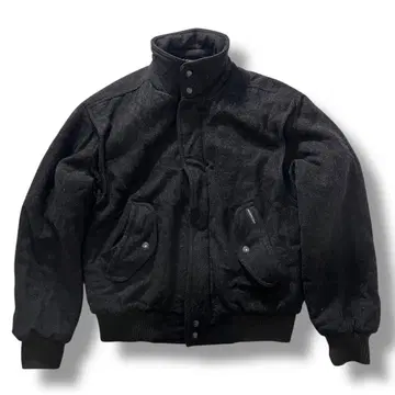 짧은 기장 MEMBERS ONLY 울 봄버 자켓 그레이 구제 의류 38