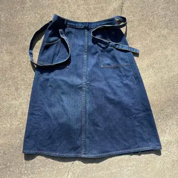 데님 랩 스커트 80s vintage