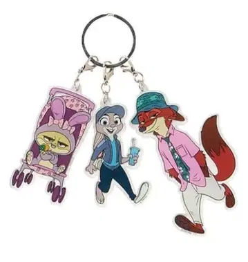 주토피아 아베일 3 아크릴 참 (닉&주디&듀크)