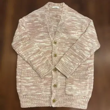 MACPHEE 긴팔 가디건 핑크 계열