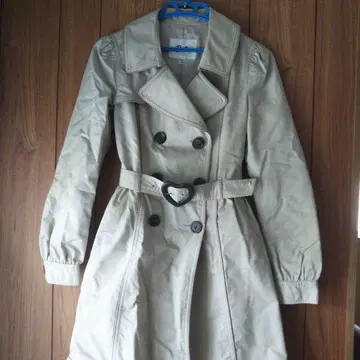 바비 트렌치코트 하트 벨트 S