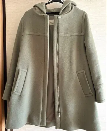 STRAWBERRY FIELDS 후드 부착 울 코트