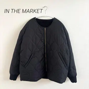 IN THE MARKET 리버서블 2way 보아 퀼팅 자켓