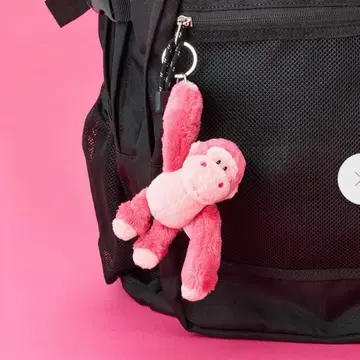 PLAZA 니키 NICI 봉제 인형 키링 핑크 고릴라 글리터 하트