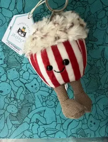 Jellycat 팝콘 모양 키링