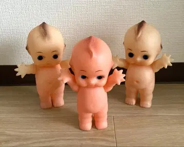 큐피 인형 와리코 리키 와이드 저금통 3체 세트