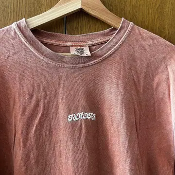 KOTORI 레트로 오렌지 반팔 셔츠