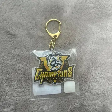 한신 타이거즈 2025 센트럴 리그 우승 기념 로고 라메 키링