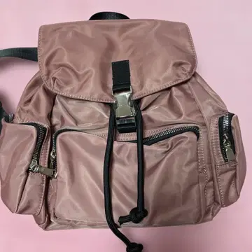 핑크 플랩 백팩