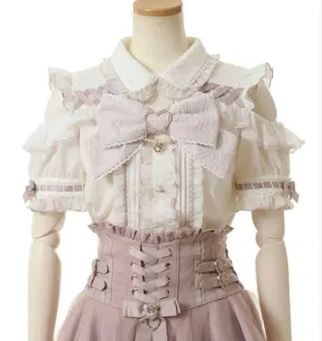 LIZLISA 리즈리사 BIG 리본 오픈 숄더 블라우스