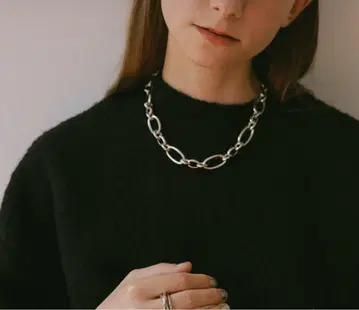 LOHME Random Circle Necklace (SV)